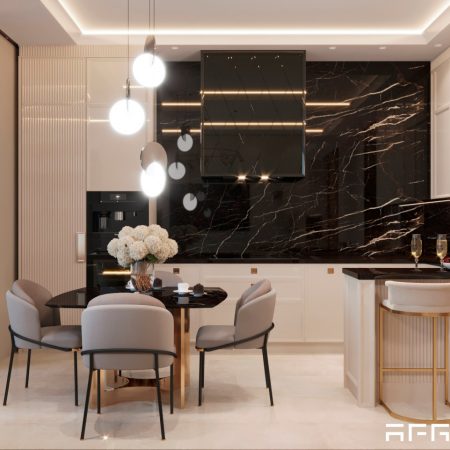 Дизайн интерьера квартиры в ЖК Ривер Парк в современном стиле
